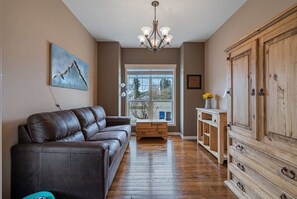 TV, fireplace, offices