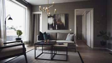 Two Room Superior Apartment | Living area | Flat-screen TV