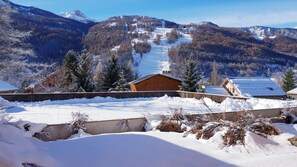 Property grounds - Nice flat for 6 persons with garden and beautiful view on the ski slopes (Chantemerle)