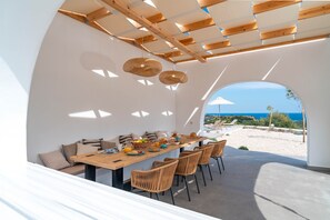 Outdoor dining - Villain Afandou village (Rhodes)