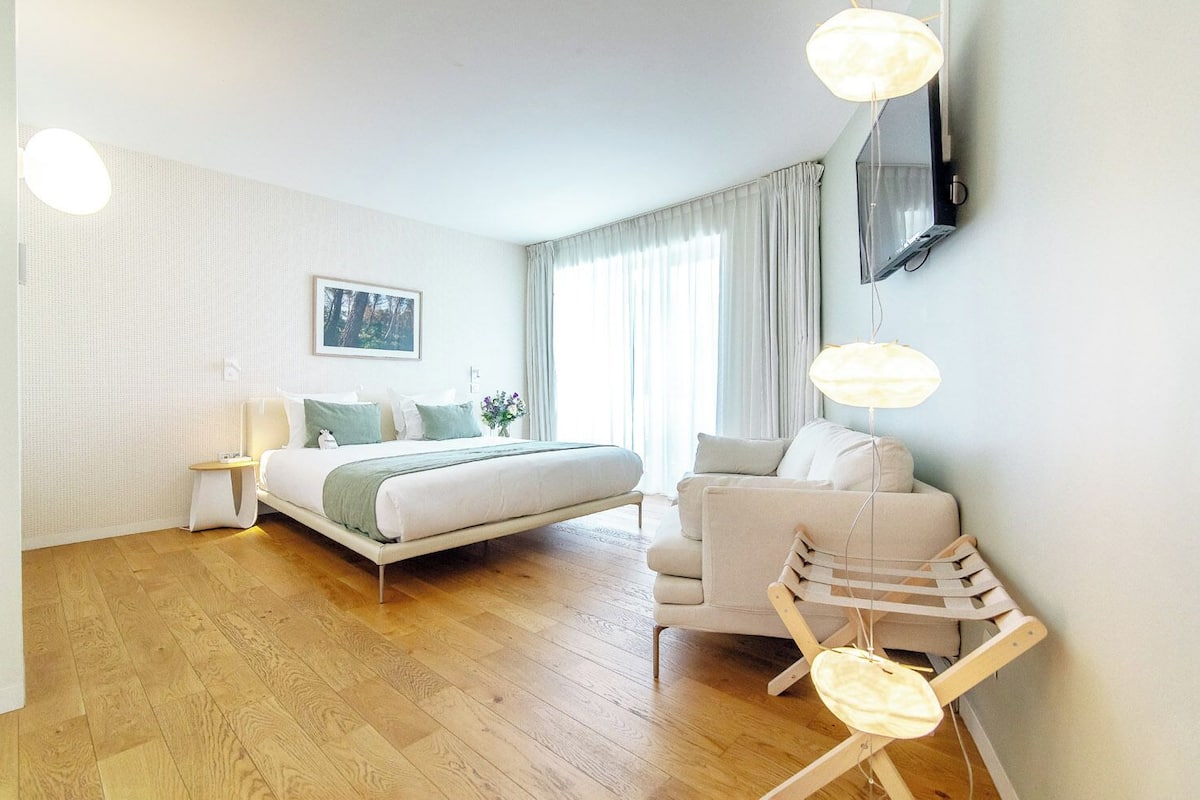 Estudio junior, Terraza | 1 habitación, ropa de cama de alta calidad y camas con efecto memoria