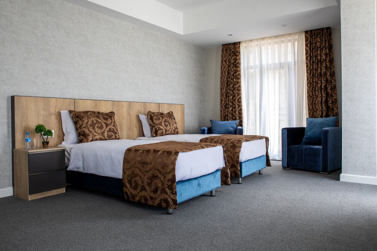 Superior Twin Room | Hypo-allergenic bedding, minibar, desk, laptop workspace