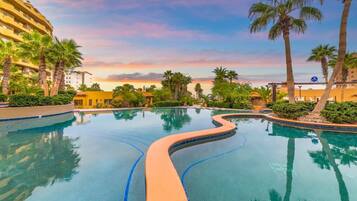 Piscina externa, piscina aquecida