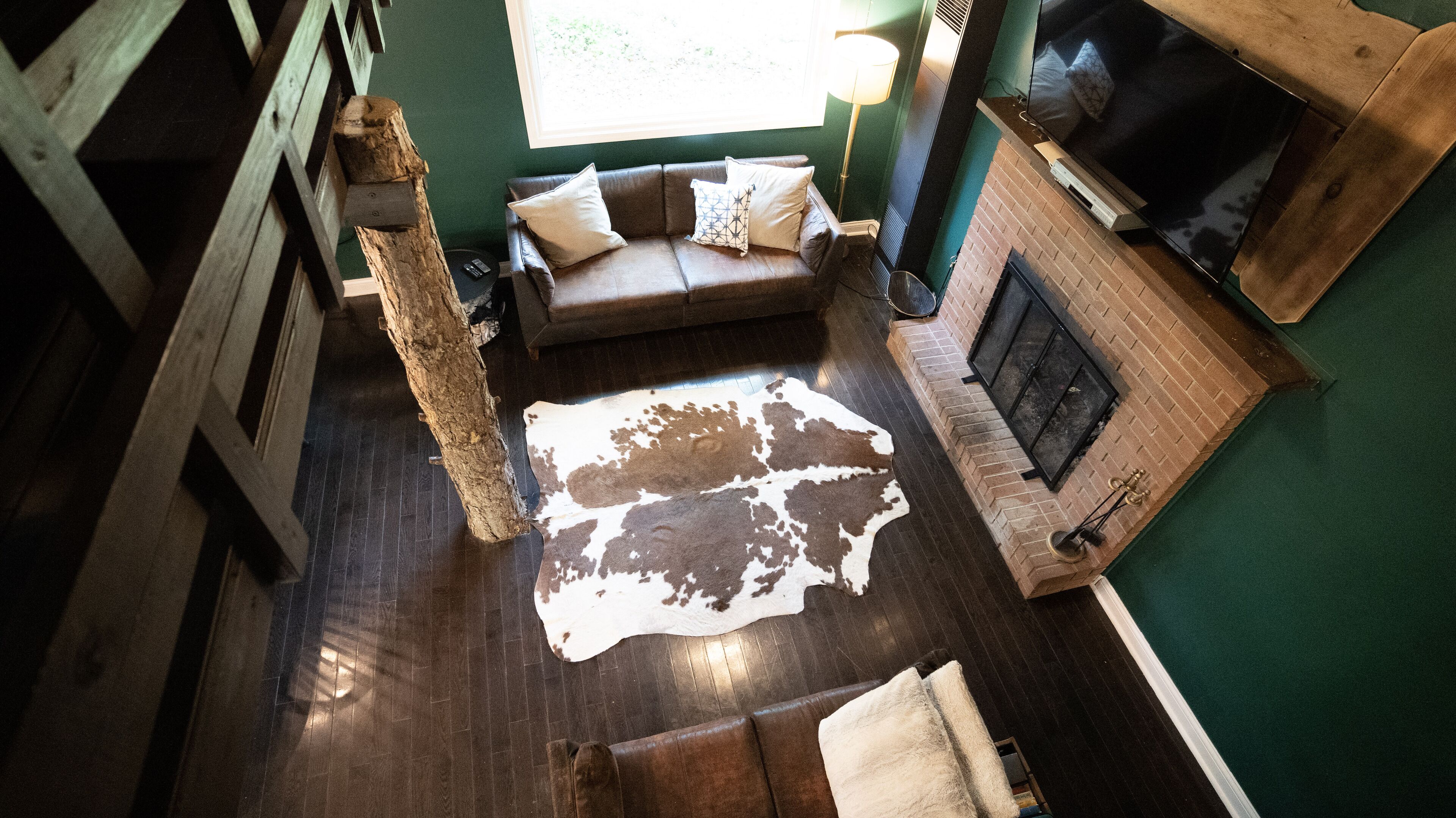 TWO CABINS directly across gravel road, private community lake, peaceful woods