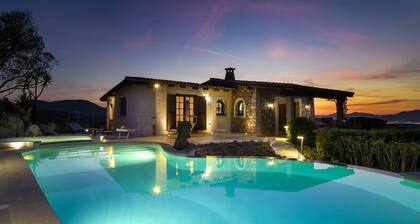 Villa Kiki - infinity pool overlooking Tavolara