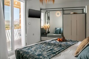 1 habitación, tabla de planchar con plancha, cuna de viaje y wifi 