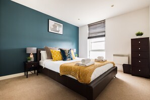 Apartamento conforto | 2 quartos, roupas de cama antialérgicas, individualmente mobiliados