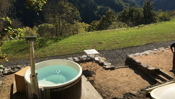 Utendørs boblebad
