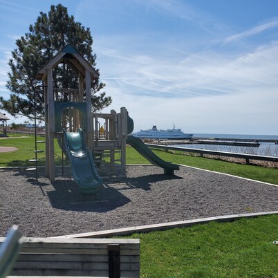 Newly renovated 2 bedroom house with view of the Souris Harbour & marina.