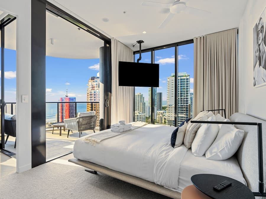 Luxury-Apartment, 3 Schlafzimmer, Nichtraucher, Meerblick | Hochwertige Bettwaren, Bügeleisen/Bügelbrett, kostenloses WLAN