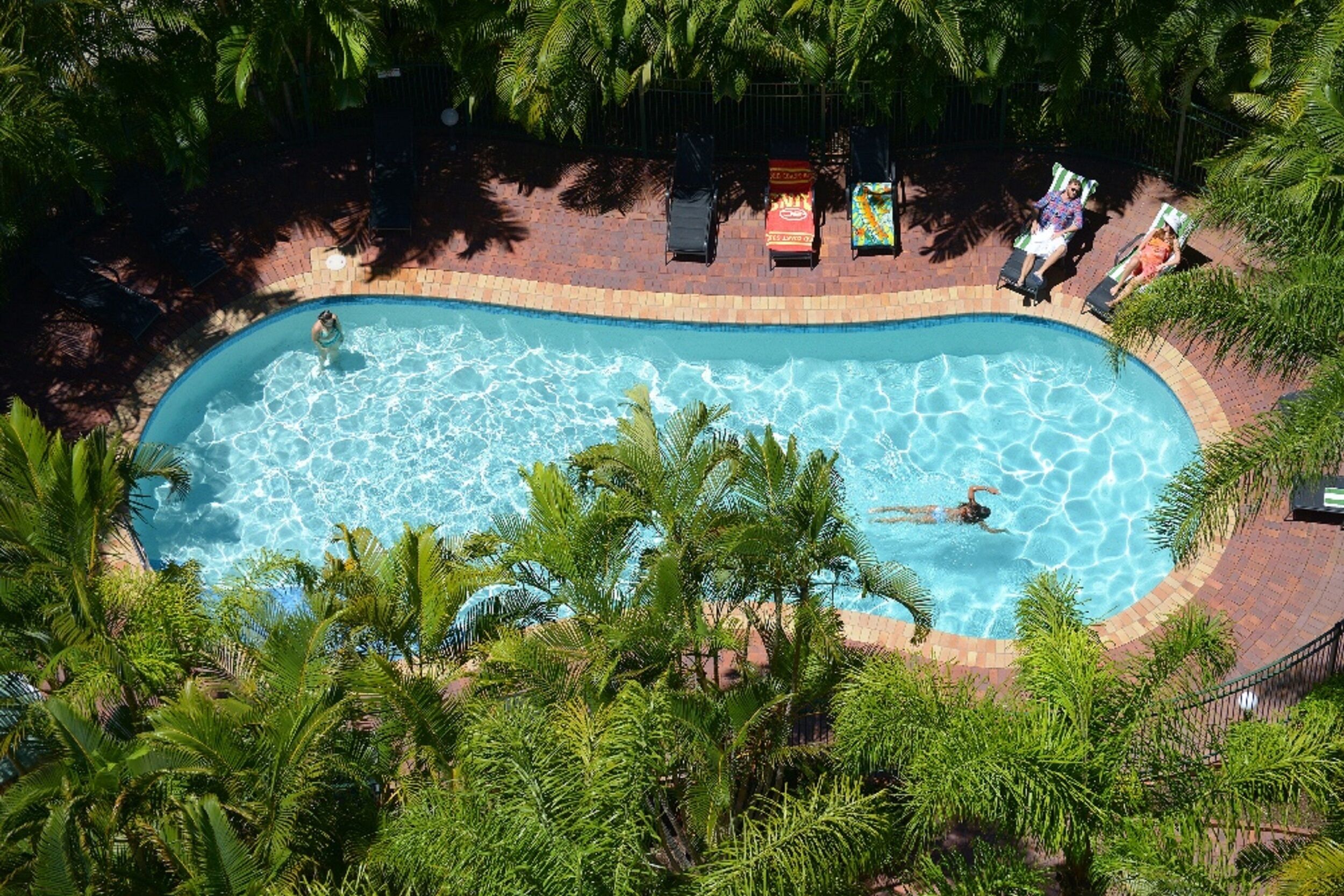 Indoor pool, outdoor pool, pool loungers