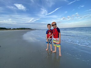 On the beach