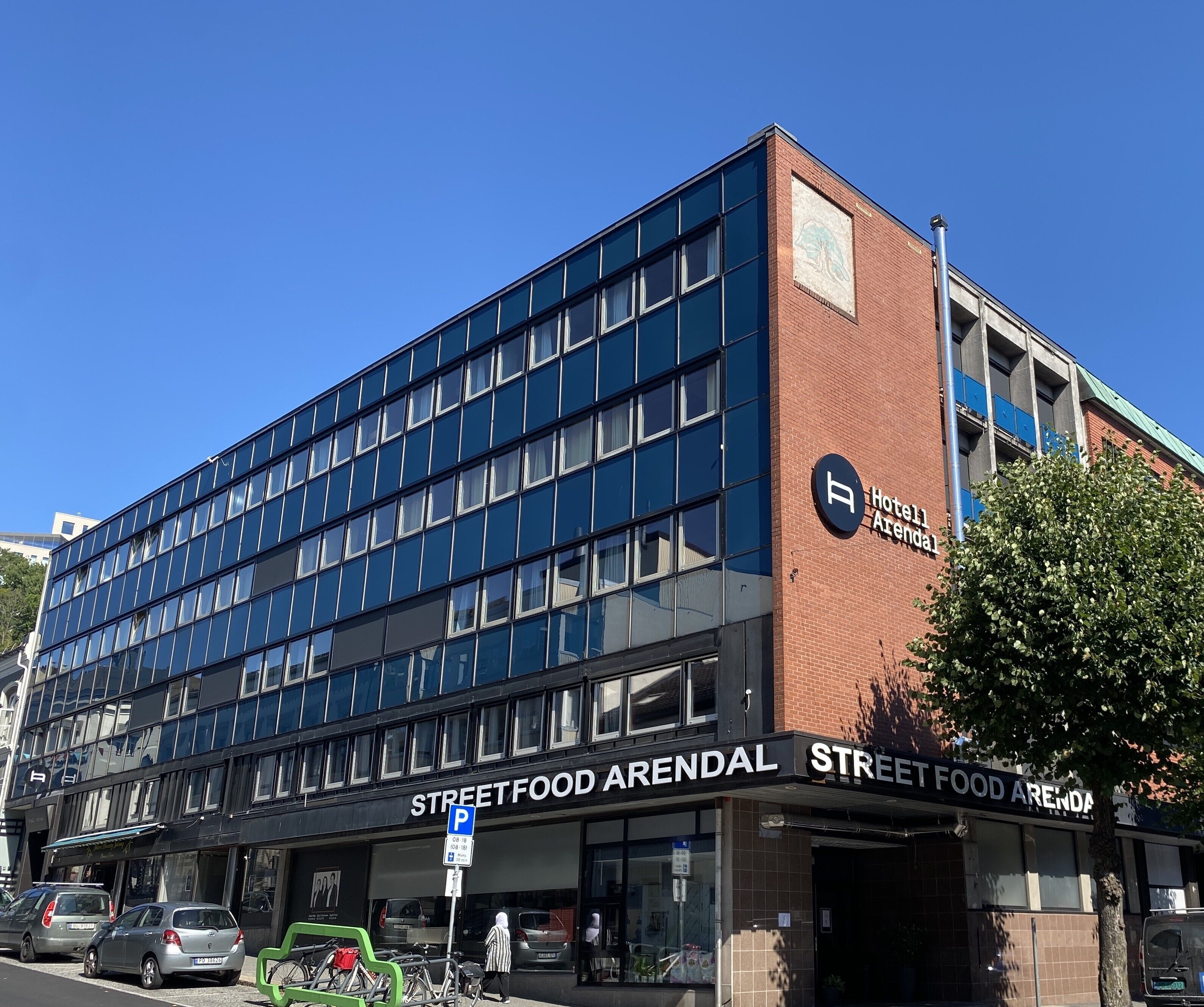 Overnatningsstedets facade