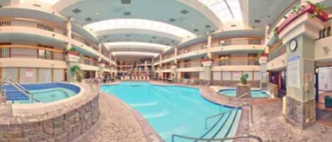 Indoor pool, outdoor pool