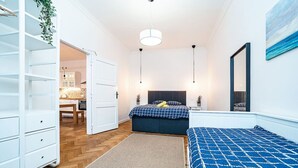 2 bedrooms, iron/ironing board, travel crib, WiFi (free) - Elegant, modern, 2-bed flat by Museum of Prague (Prague)
