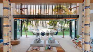 Villa, 5 Bedrooms | Living room | LCD TV, DVD player, iPod dock