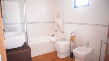 Towels, soap, toilet paper