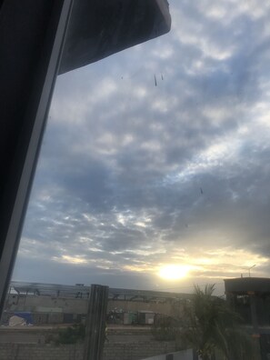 Blick von der Unterkunft