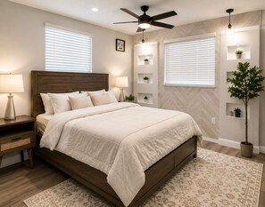 4 habitaciones, tabla de planchar con plancha y wifi gratis 
