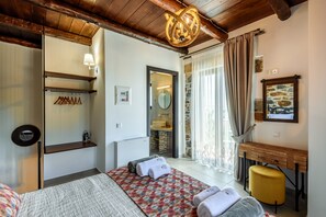 Traditional Duplex, 1 Bedroom, Private Pool, Mountain View (Minos) | Soundproofing, iron/ironing board, free WiFi, bed sheets - Minos Country Living Apartments (Kantanos-Selino)