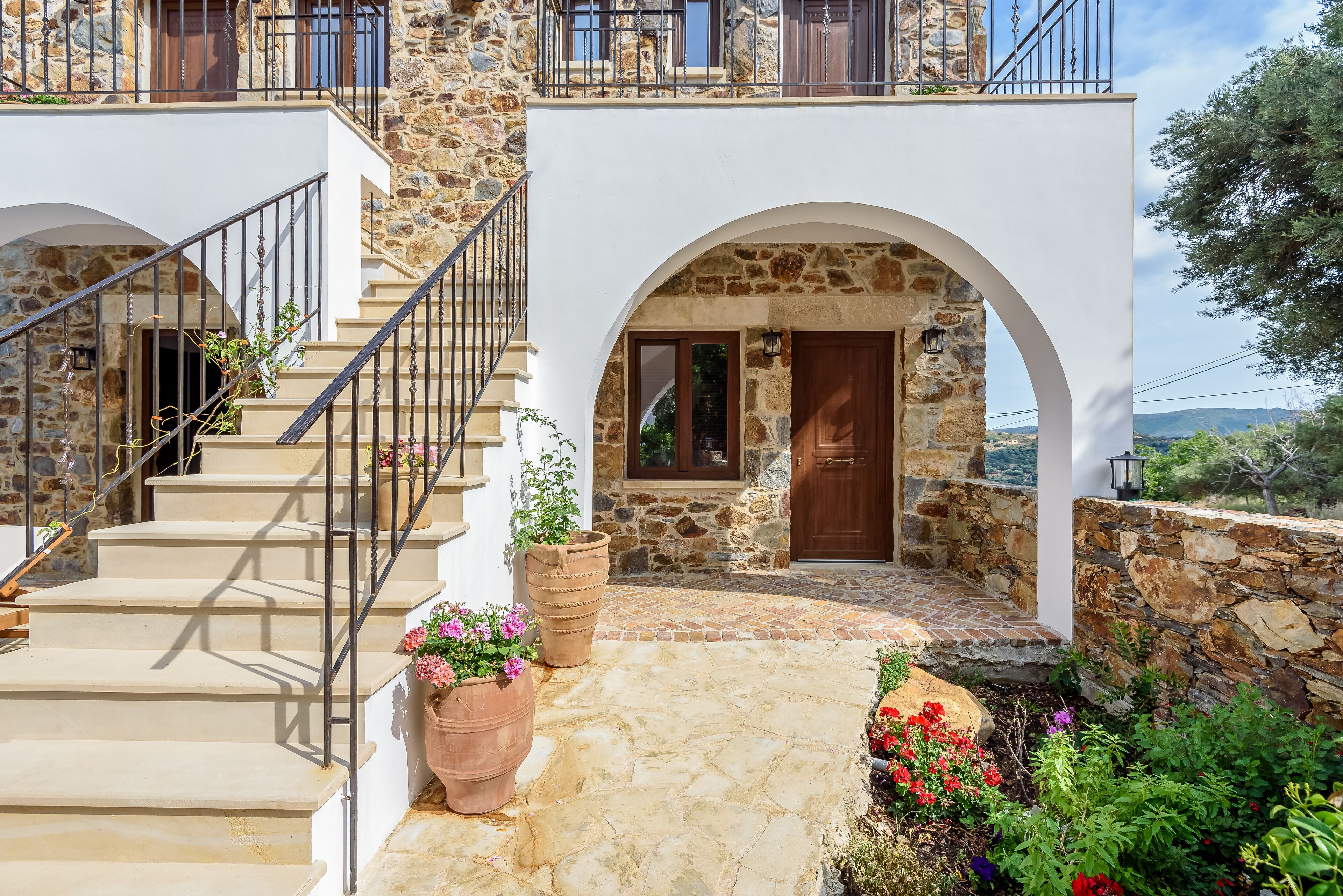 Tavanomainen studio, 1 makuuhuone, esteetön (Aristides) | Terassi/patio