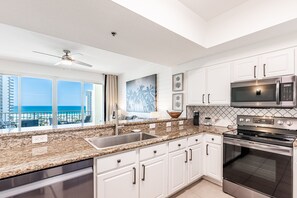 Oven, stovetop, dishwasher, toaster