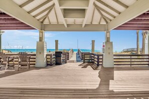 Terrace/patio - Cottages of Romar 13 | 50 Steps to Beach Boardwalk! Amazing Home! Pool! (Orange Beach)