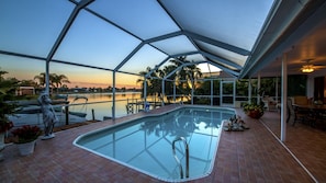 A heated pool