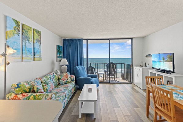 TV, DVD player, stereo