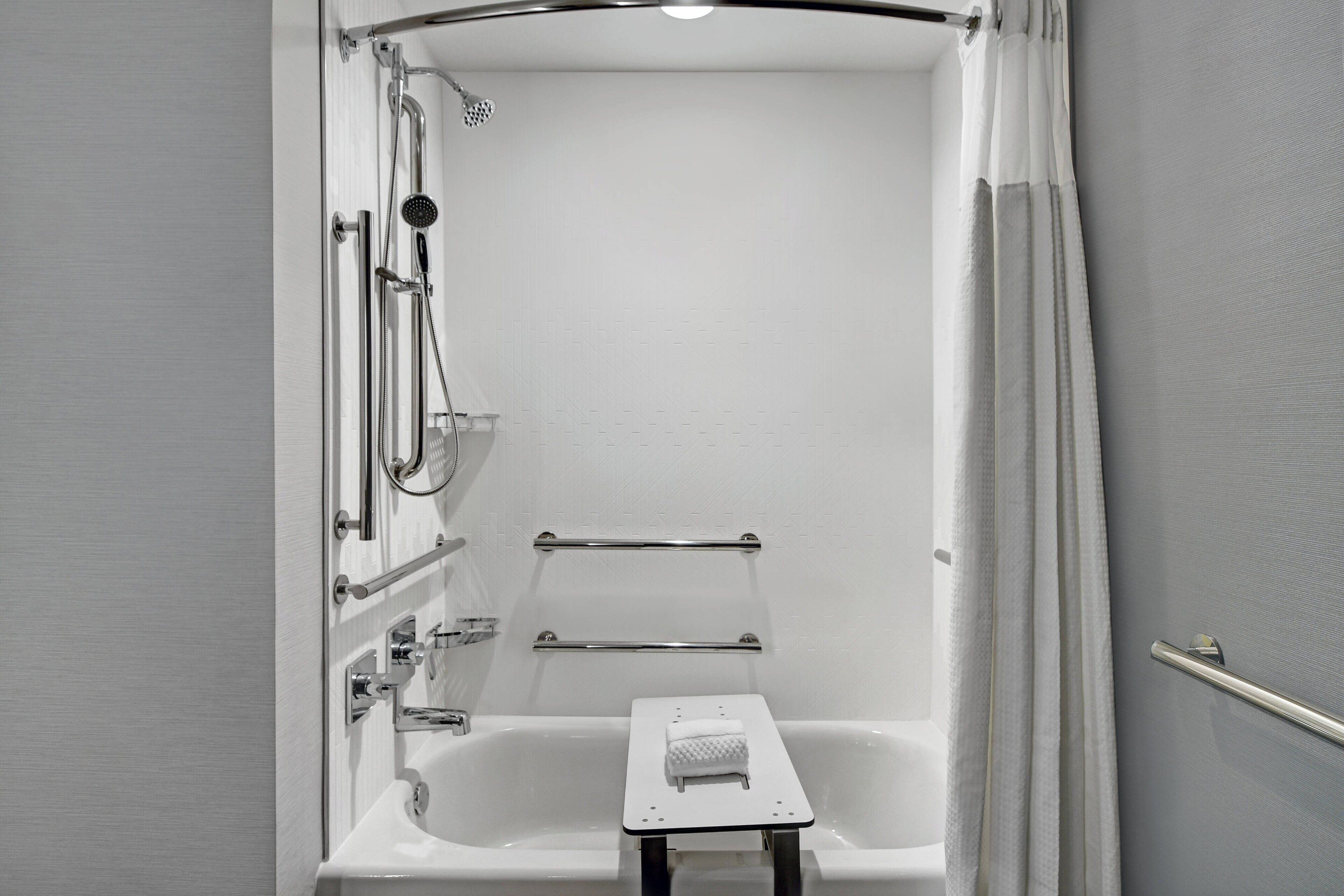 hair dryer, soap, shampoo, toilet paper