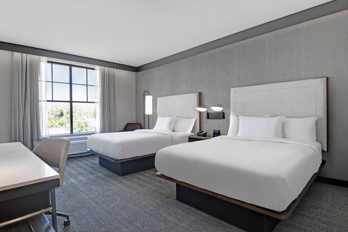 1 bedroom, desk, laptop workspace, iron/ironing board