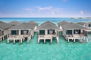 Villa, 1 Bedroom, Overwater (View) | Hypo-allergenic bedding, down comforters, in-room safe, desk