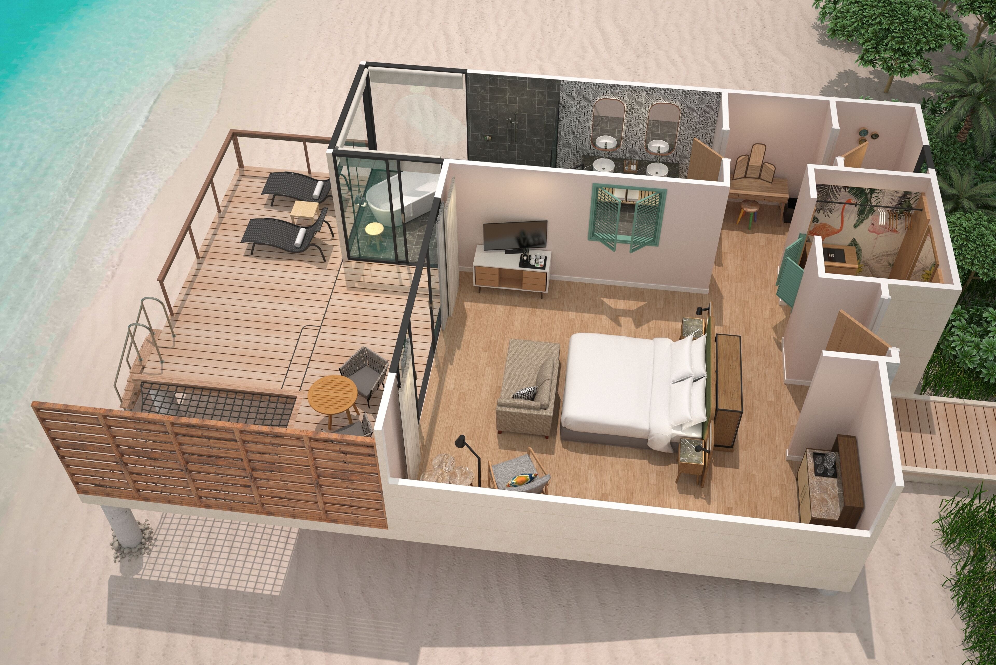 Villa, 1 chambre (View)