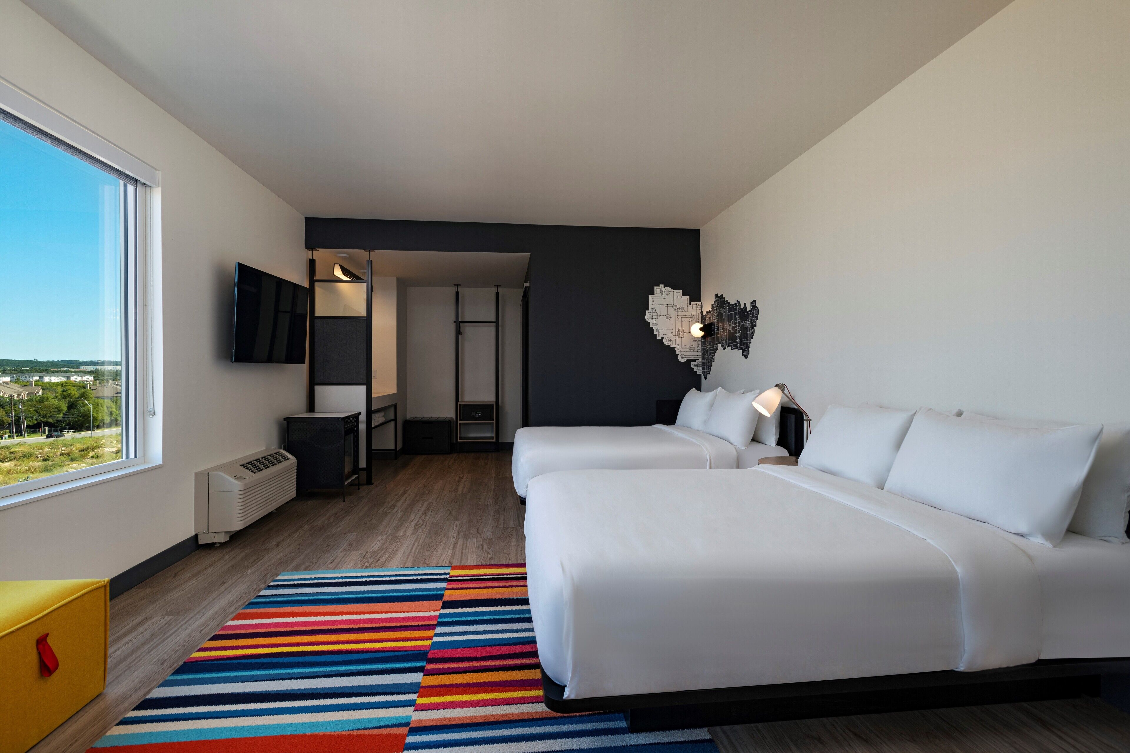 suite, 2 queen beds | 1 bedroom, in-room safe, desk, laptop workspace