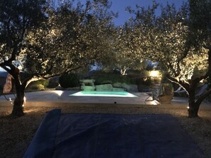 Outdoor pool - Maison DE Charme Avec VUE SUR LES Collines DE LA Drome Calme Ombre ET Soleil (Puymeras)