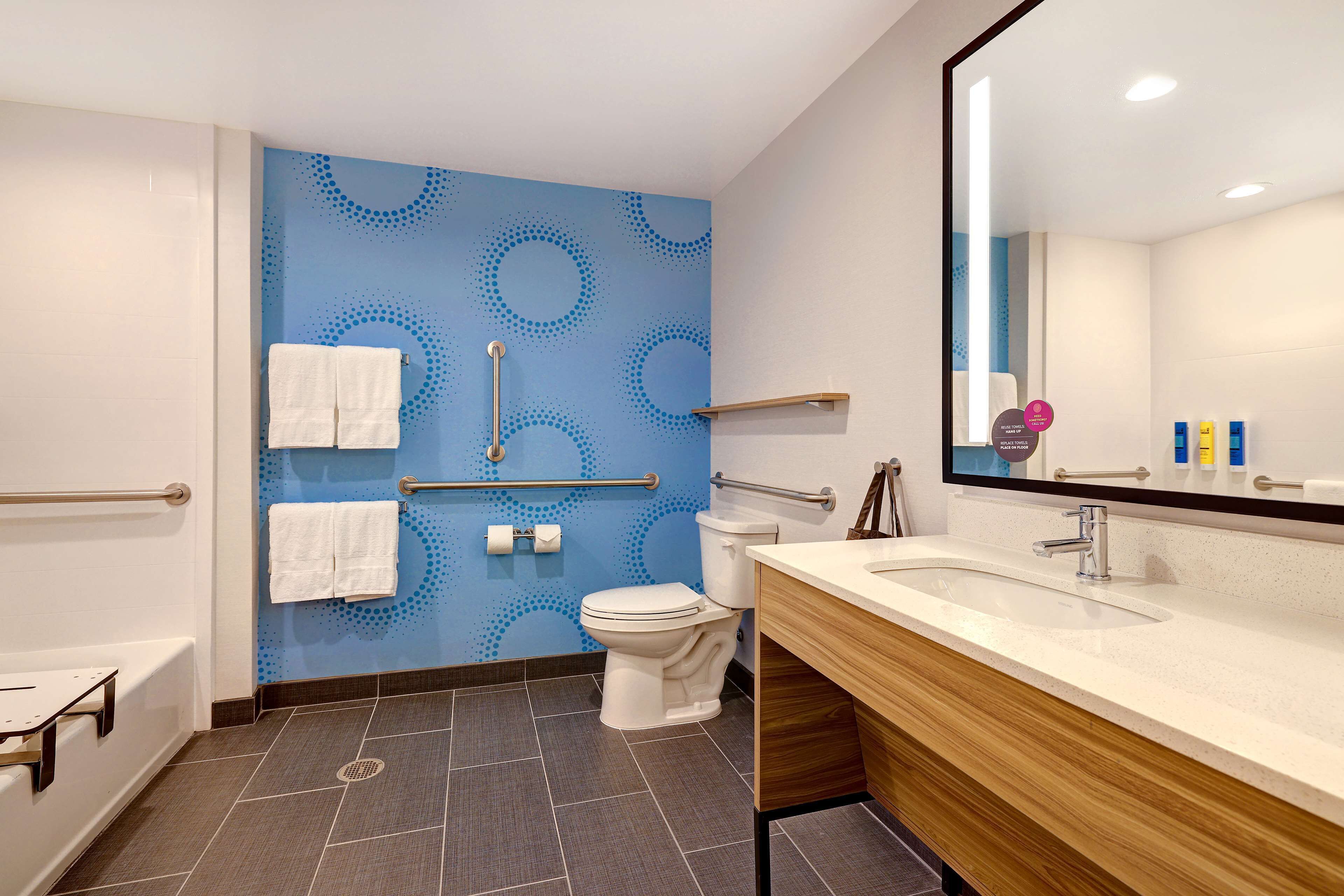 room, 2 queen beds, accessible, bathtub | bathroom | towels