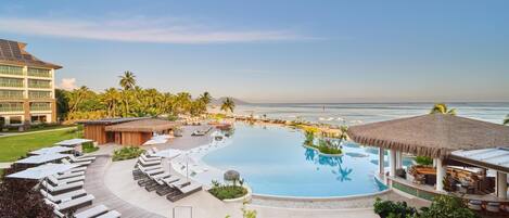 Outdoor pool, open 7:00 AM to 7:00 PM, pool cabanas (surcharge)