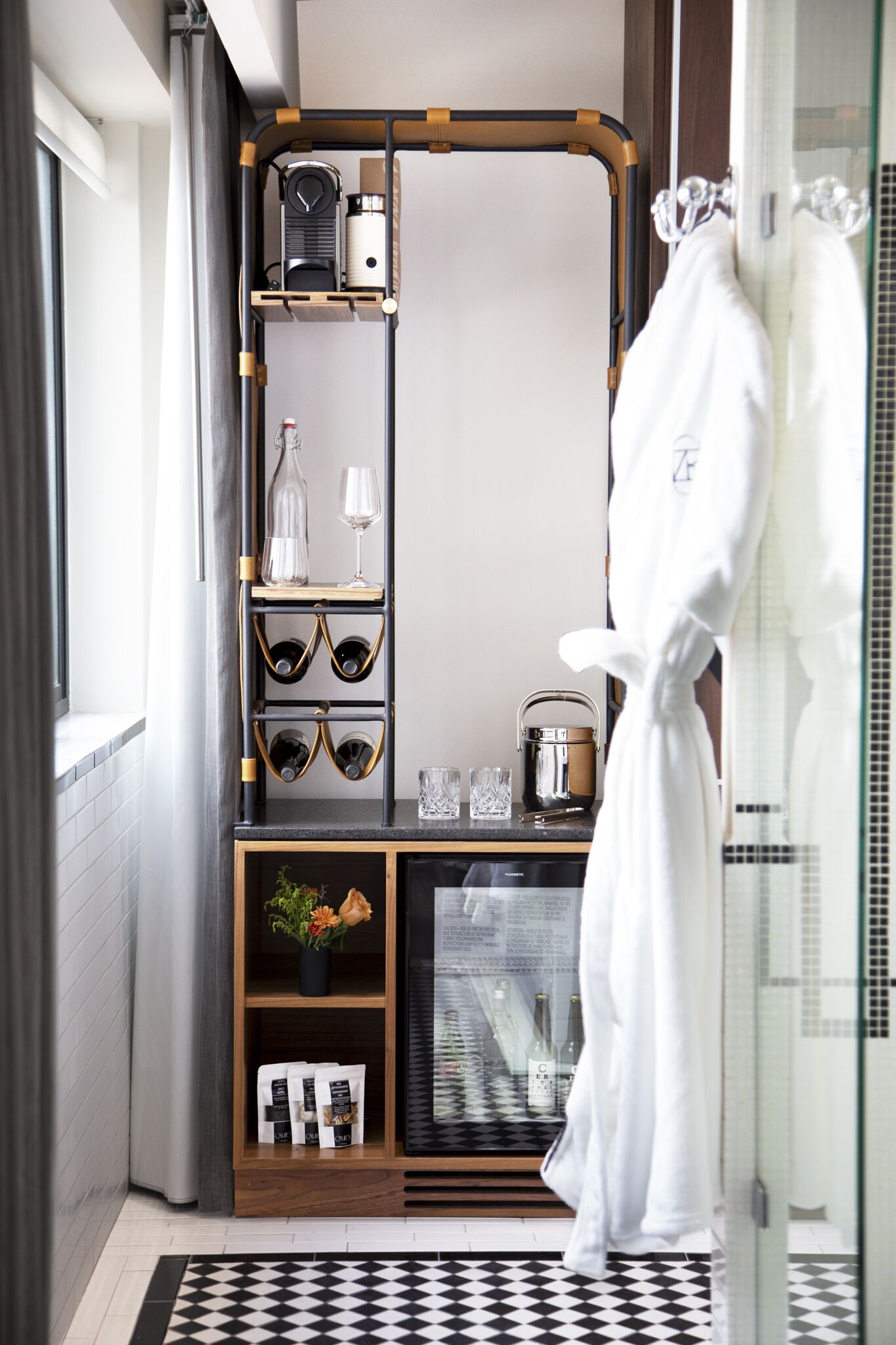 Free toiletries, hair dryer, bathrobes, slippers