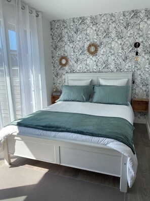 1 makuuhuone, silitysrauta/-lauta, ilmainen Wi-Fi, vuodevaatteet