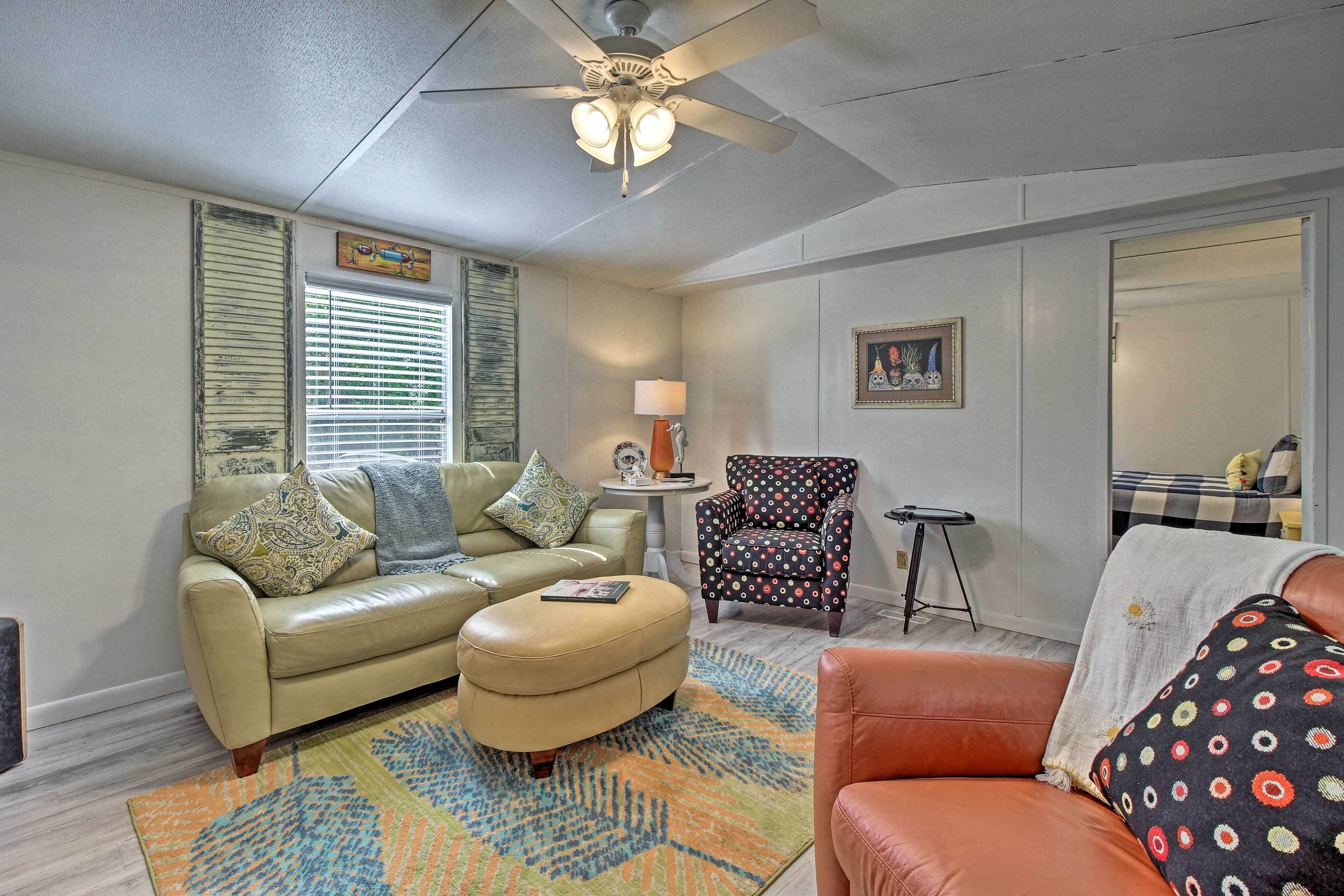 Rustic Midway Retreat w/ Deck & Creek Access!