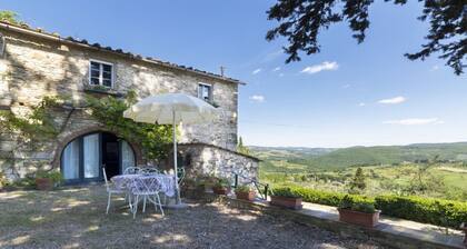 Casa Belvedere cottage with swimming pool in the heart of Chianti