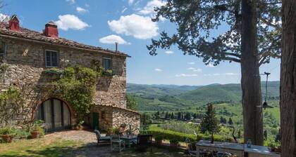 Casa Belvedere cottage with swimming pool in the heart of Chianti