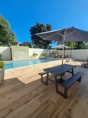 Outdoor pool - Villa Estrella swimming pool BBQ wifi free parking 3BR (Santiago de los Caballeros)