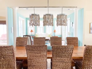 Dining - Lux Bethany Beach House | Walking Distance to Ocean | Gated Community with Pool (Bethany Beach)