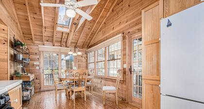 Calming Cottage on the River W/ Furnished Porch, Lofted Layout & Ideal Location