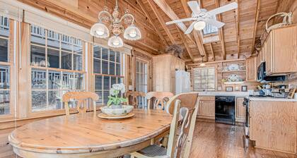 Calming Cottage on the River W/ Furnished Porch, Lofted Layout & Ideal Location
