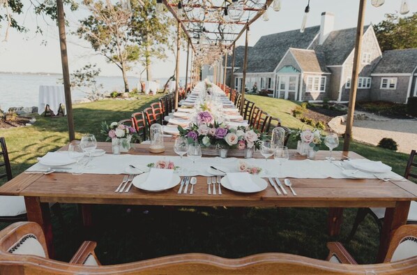 Espace banquet en plein air