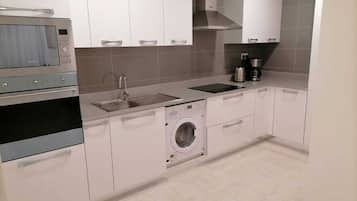 Classic One Bedroom | Private kitchen | Full-size fridge, microwave, oven, stovetop