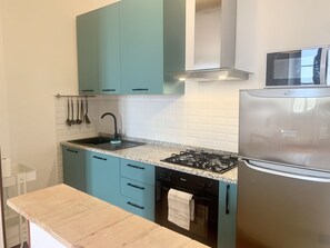 Classic-Apartment | Eigene Küche | Kühlschrank, Mikrowelle, Ofen, Herdplatte