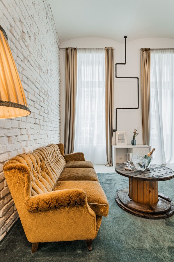 Living area - Augarten Apartments (Vienna)